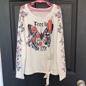 Arizona Jean Company Girls Shirt Long Sleeve